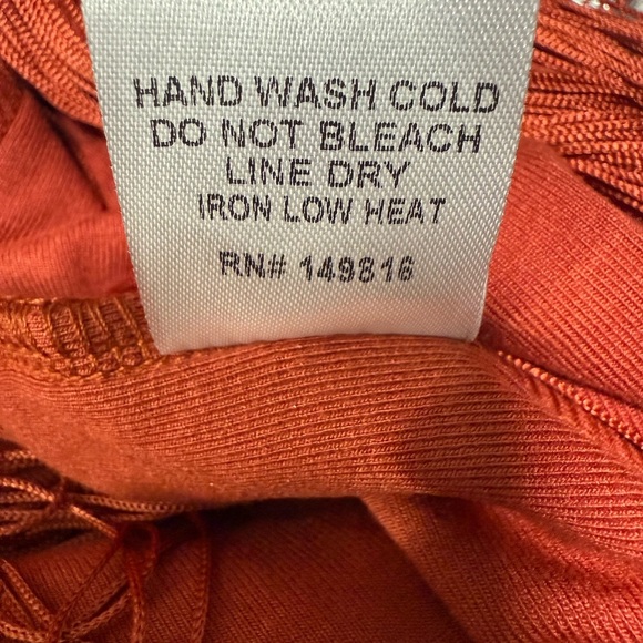 VICI Khloe Fringe Maxi Dress Rust Red Size M - Picture 13 of 13